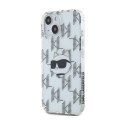 Karl Lagerfeld IML Choupette Head & Monogram - iPhone 15 / 14 / 13 Case (Transparent)