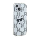 Karl Lagerfeld IML Choupette Head & Monogram - iPhone 15 / 14 / 13 Case (Transparent)