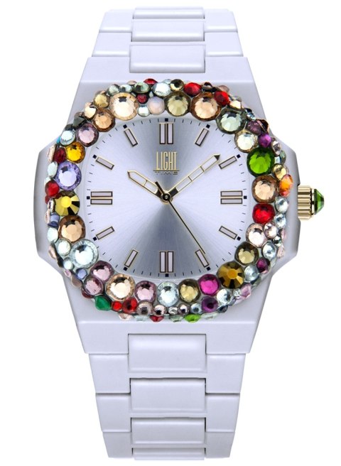 LIGHT TIME Mod. POLYCARBONATE - White w-strass