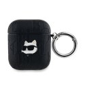 Karl Lagerfeld Monogram Choupette Head - AirPods 1/2 gen case (black)