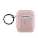 Karl Lagerfeld Monogram Karl Head - AirPods 1/2 gen case (pink)