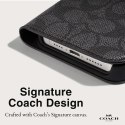 Coach Folio Signature C Case - 2-in-1 Case with flip cover iPhone 15 Pro Max (Charcoal)