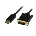 DisplayPort to DVI Adapter Startech DP2DVIMM3BS Black 90 cm