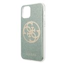 Guess Circle Glitter 4G - Case for iPhone 11 Pro Max (khaki)