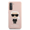 Karl Lagerfeld Fullbody Silicone Iconic - Case for Samsung Galaxy S21 + (Pink)