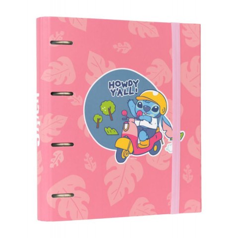 Disney Stitch - A4 Binder (4 Rings, Elastic Band)