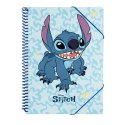 Disney Stitch - A4 Folder with Elastic Band + 30 Transparent Sleeves