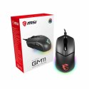 Gaming Mouse NO NAME Clutch GM11 Black With cable Lights