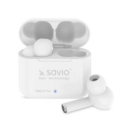 In-ear Bluetooth Headphones Savio TWS-07 PRO White