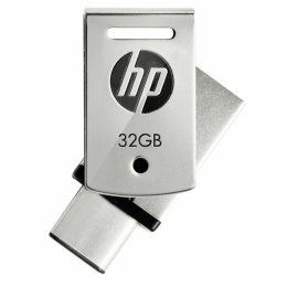 USB stick HP HPFD5000M-32 Silver Steel 32 GB (1 Unit) 32GB