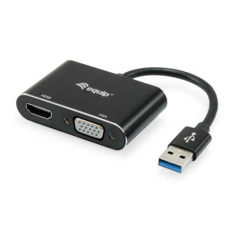 USB to VGA Adapter Equip 133386 Black