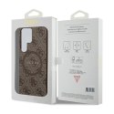 Guess 4G Collection Leather Metal Logo MagSafe - Case Samsung Galaxy S24 Ultra (Brown)