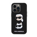 Karl Lagerfeld Silicone Karl & Choupette Heads - iPhone 15 Pro Max Case (Black)