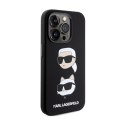 Karl Lagerfeld Silicone Karl & Choupette Heads - iPhone 15 Pro Max Case (Black)