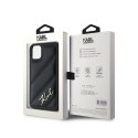 Karl Lagerfeld Diagonal Quilted Script - Case for iPhone 11 (Black)