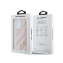 Karl Lagerfeld Diagonal Quilted Script - Case for iPhone 15 Pro (Pink)