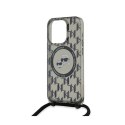 Karl Lagerfeld IML Crossbody Monogram Karl & Choupette Head MagSafe - Case for iPhone 15 Pro Max (Black)