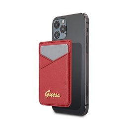 Guess Wallet Card Slot MagSafe Saffiano - Magnetic Wallet (red)