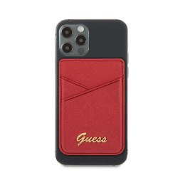 Guess Wallet Card Slot MagSafe Saffiano - Magnetic Wallet (red)