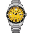 Men's Watch Citizen OF COLLECTION - MARINE 1760 ECO DRIVE - YELLOW Yellow Silver (Ø 43 mm)