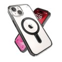 Speck Presidio Perfect-Clear ClickLock & Magsafe - Case for iPhone 15 / iPhone 14 / iPhone 13 (Clear / Frosted Black / Slate Gre