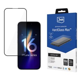 3mk HardGlass Max - Tempered Glass for iPhone 16 Pro (Black)