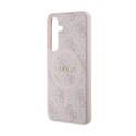 Guess 4G Collection Leather Metal Logo MagSafe - Case Samsung Galaxy S24 (Pink)