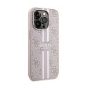 Guess 4G Printed Stripes MagSafe - iPhone 15 Pro Case (pink)