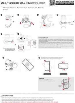 Uchwyt Spigen Gearlock MS100 na kierownicę rowerową - czarny