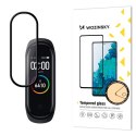 Wozinsky super wytrzymałe szkło folia szklana Full Glue na cały ekran z ramką Case Friendly Xiaomi Mi Band 4 / Mi Band 3 przezro