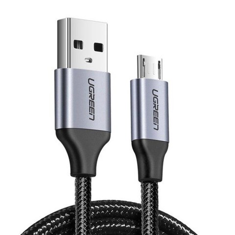 Kabel Ugreen US290 60146 USB-A / micro USB 2.4A 1m - szary