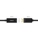 Ugreen przejściówka kabel przewód z DisplayPort (męski) na HDMI (żeński) (jednokierunkowy) 1080P 60Hz 12bit czarny (40362)