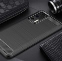 Carbon Case elastyczne etui pokrowiec Huawei P40 niebieski