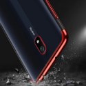 Clear Color case żelowy pokrowiec etui z metaliczną ramką Xiaomi Redmi 8A czarny