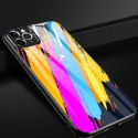 Color Glass Case etui pokrowiec nakładka ze szkła hartowanego z osłoną na aparat iPhone 11 Pro Max pattern 1