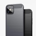 Carbon Case elastyczne etui pokrowiec iPhone 12 Pro Max czarny