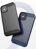 Carbon Case elastyczne etui pokrowiec iPhone 12 mini czarny