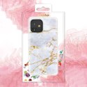 Kingxbar Agate Series eleganckie etui pokrowiec z nadrukiem agat iPhone 12 mini zielony