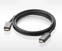 Ugreen jednokierunkowy kabel z DisplayPort na HDMI 4K 30 Hz 32 AWG 1,5 m czarny (DP101 10239)