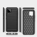 Carbon Case elastyczne etui pokrowiec Samsung Galaxy A42 5G czarny