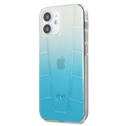 Etui Mercedes Transparent Line na iPhone 12 mini - niebieskie