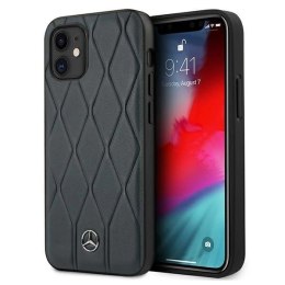 Etui Mercedes Wave Line na iPhone 12 mini - niebieskie