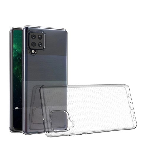 Żelowy pokrowiec etui Ultra Clear 0.5mm Samsung Galaxy A12 / Galaxy M12 przezroczysty