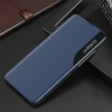 Eco Leather View Case elegancki futerał etui z klapką i funkcją podstawki Samsung Galaxy A72 4G niebieski