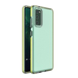 Spring Case pokrowiec żelowe etui z kolorową ramką do Samsung Galaxy S21+ 5G (S21 Plus 5G) żółty