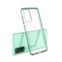 Spring Case pokrowiec żelowe etui z kolorową ramką do Samsung Galaxy A72 4G jasnoniebieski