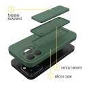 Wozinsky Kickstand Case silikonowe etui z podstawką iPhone 12 mini granatowe