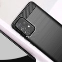 Carbon Case elastyczne etui pokrowiec Samsung Galaxy A72 4G czarny