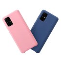 Silicone Case elastyczne silikonowe etui pokrowiec Samsung Galaxy A72 4G czerwony