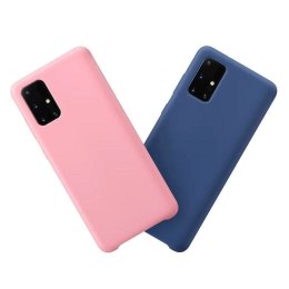 Silicone Case elastyczne silikonowe etui pokrowiec Samsung Galaxy S21+ 5G (S21 Plus 5G) ciemnoniebieski